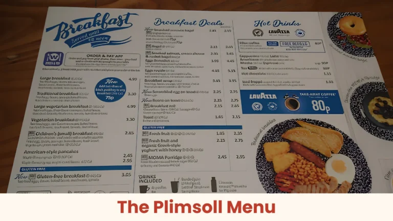 The Plimsoll Menu