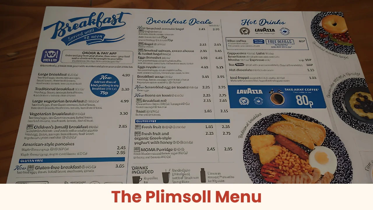 The Plimsoll Menu