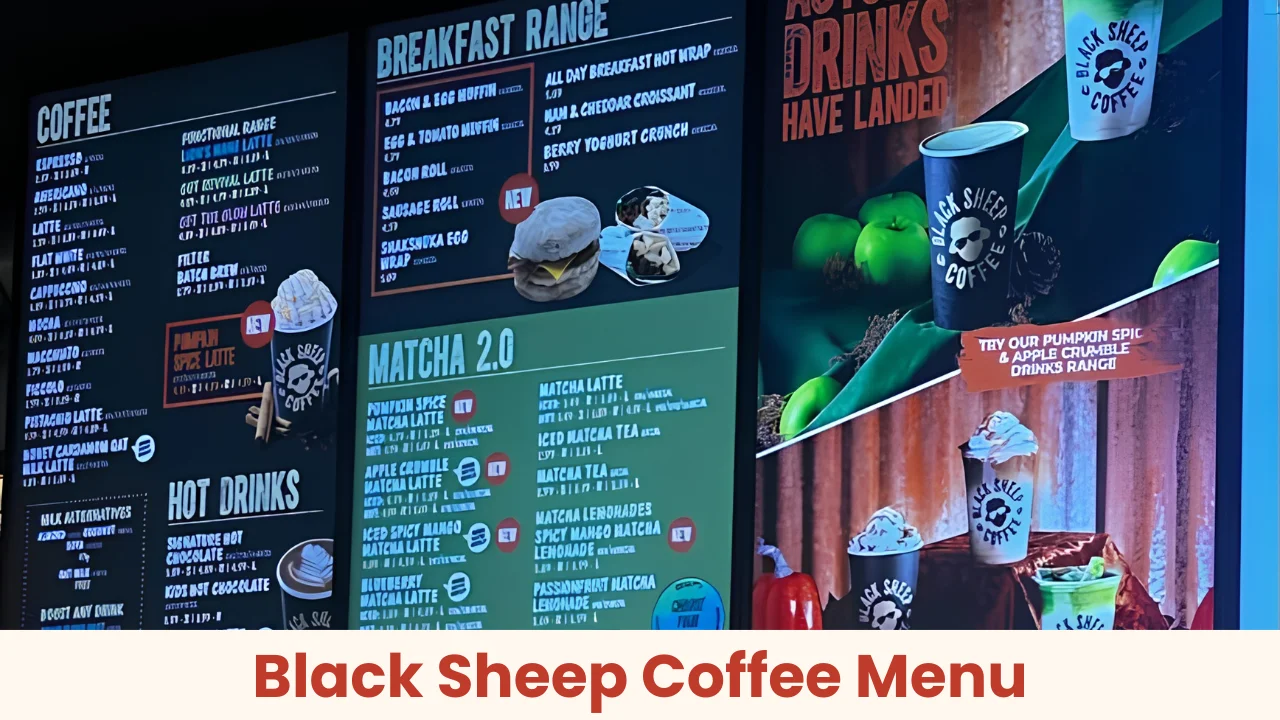 Black Sheep Coffee Menu