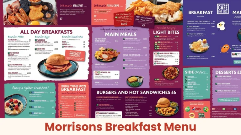 Morrisons Breakfast Menu