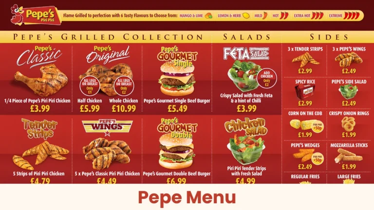 Pepe Menu