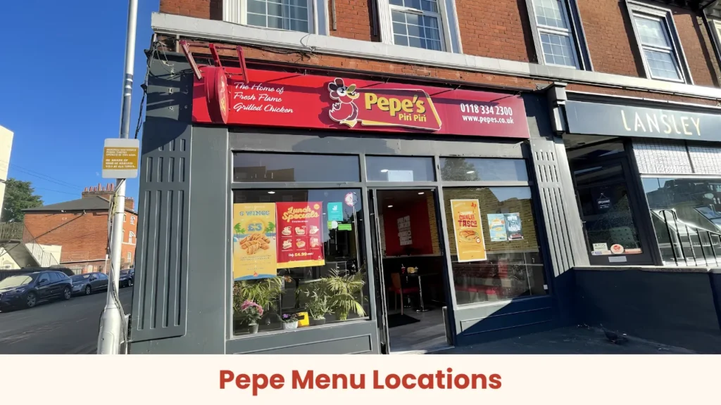 Pepe Menu Locations