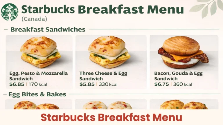 Starbucks Breakfast Menu