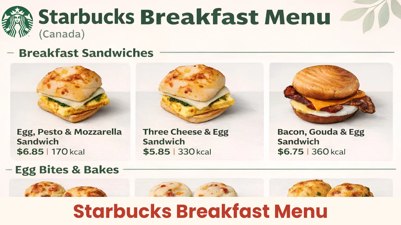 Starbucks Breakfast Menu