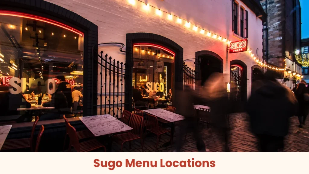 Sugo Menu Locations