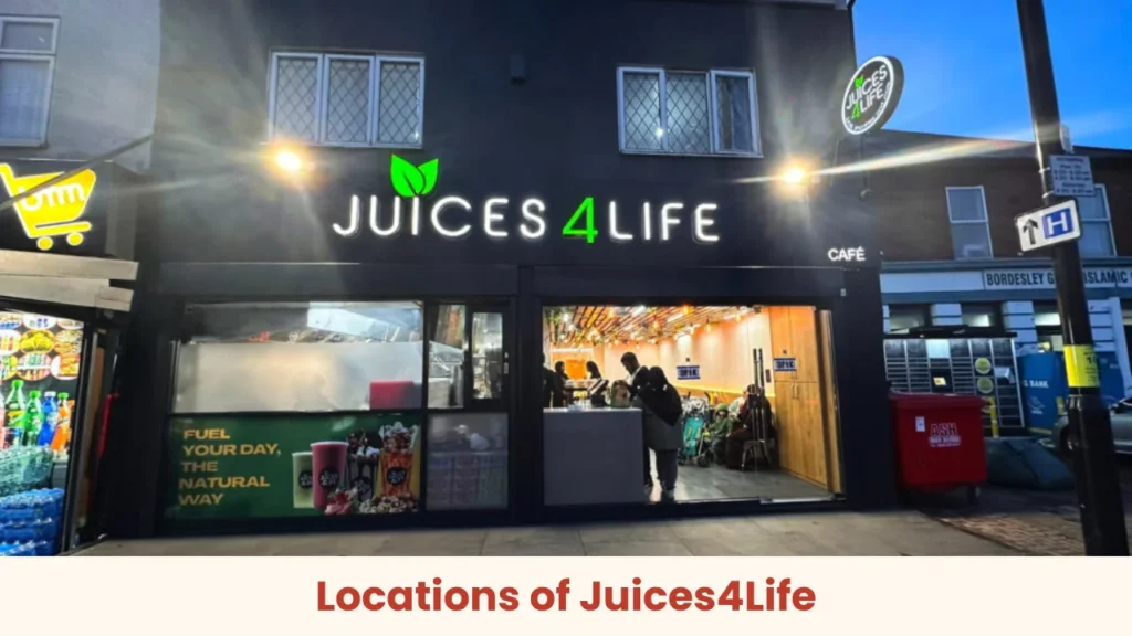 Locations of Juices4Life