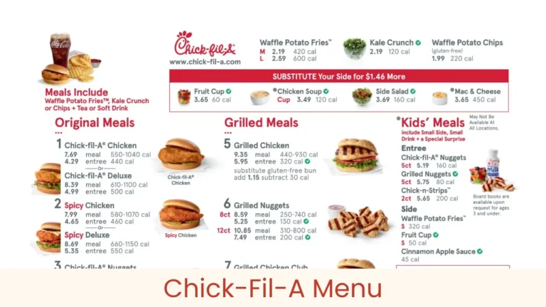 Chick-Fil-A Menu