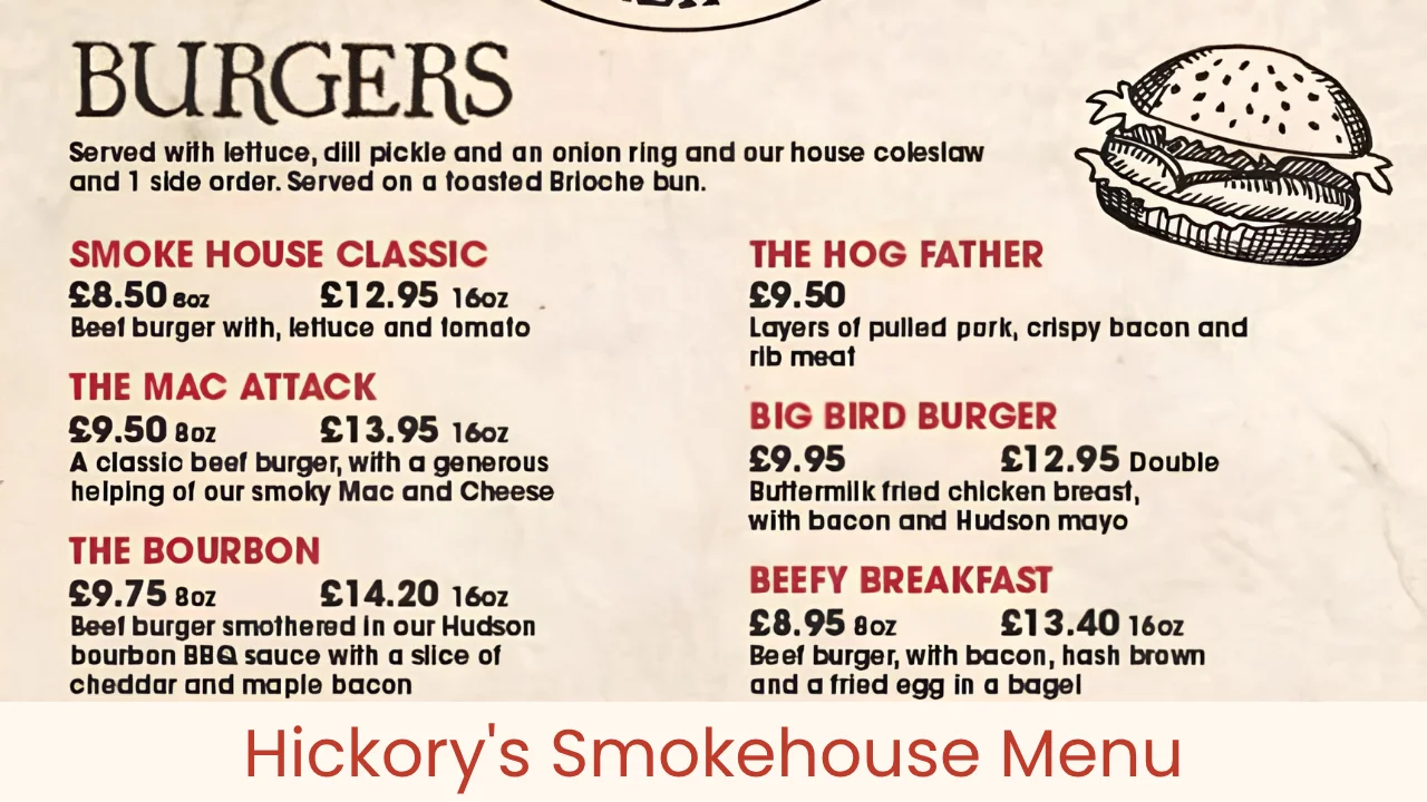 Hickorys Smokehouse Menu