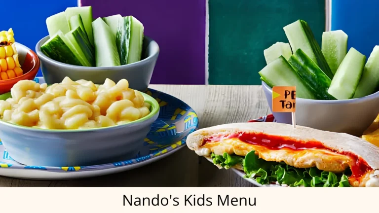 Nando Kids Menu